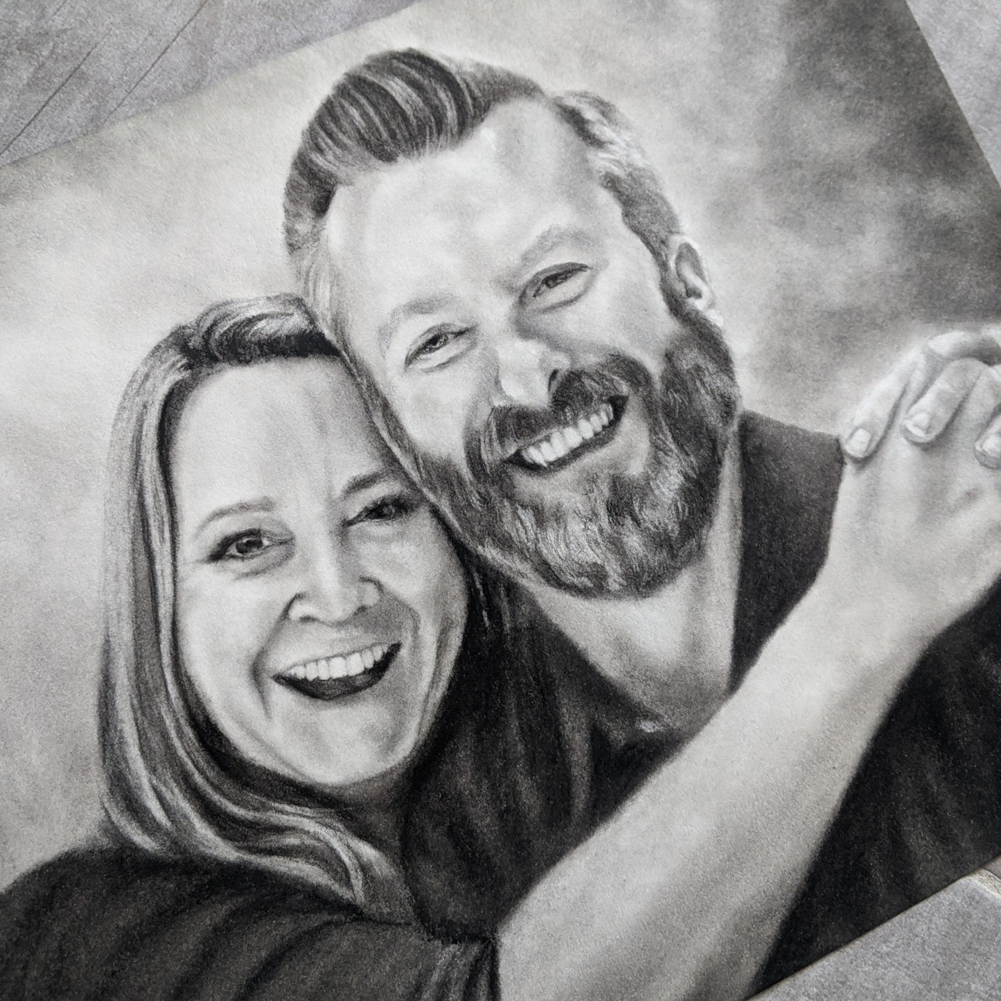 CUSTOM Charcoal and Graphite Portrait