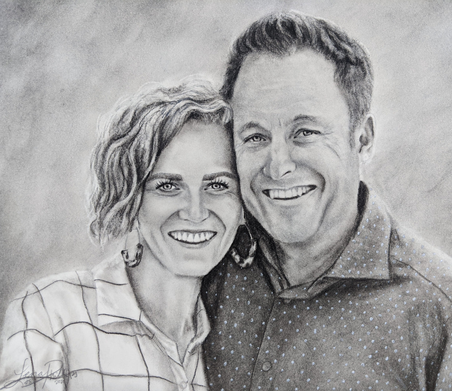 COMMISSION Charcoal and Graphite Portrait