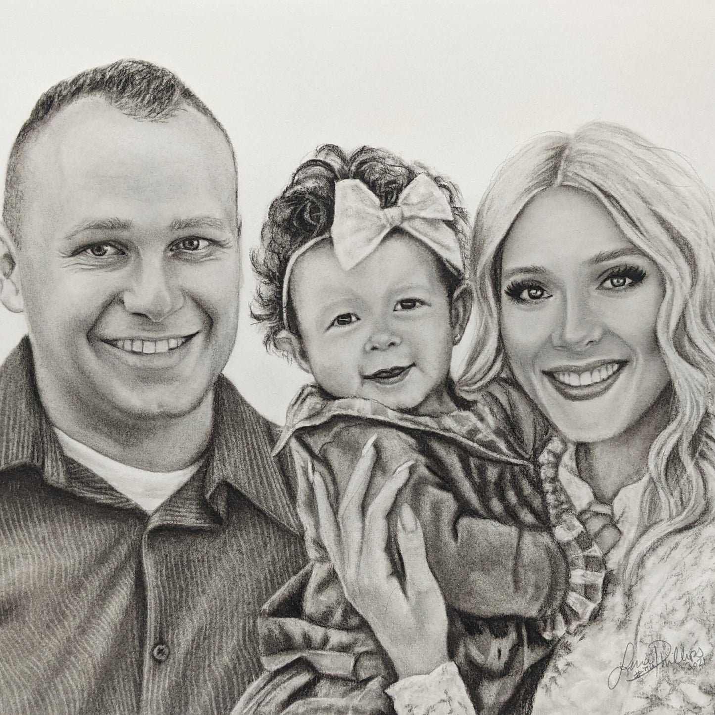 CUSTOM Charcoal and Graphite Portrait