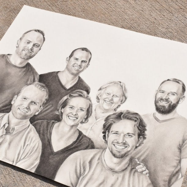 COMMISSION Charcoal and Graphite Portrait