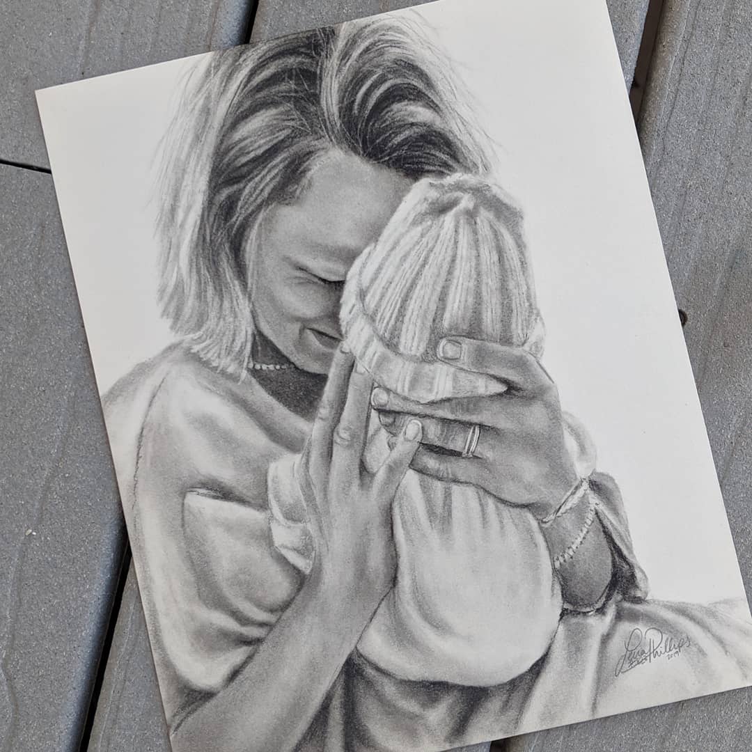 COMMISSION Charcoal and Graphite Portrait