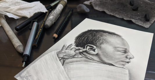 COMMISSION Charcoal and Graphite Portrait